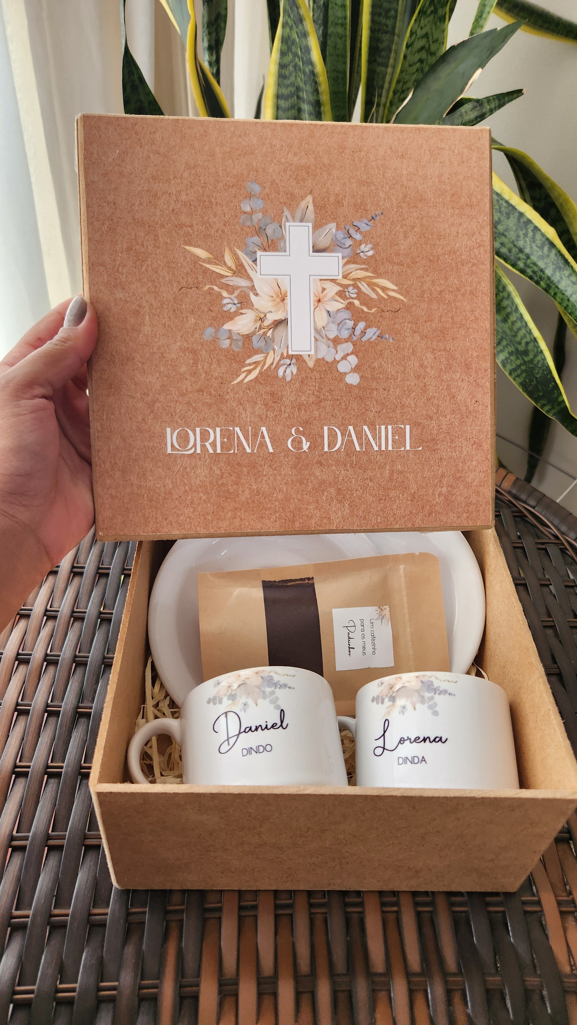 Kit Ternura - Convite / Agradecimento Padrinhos Batismo