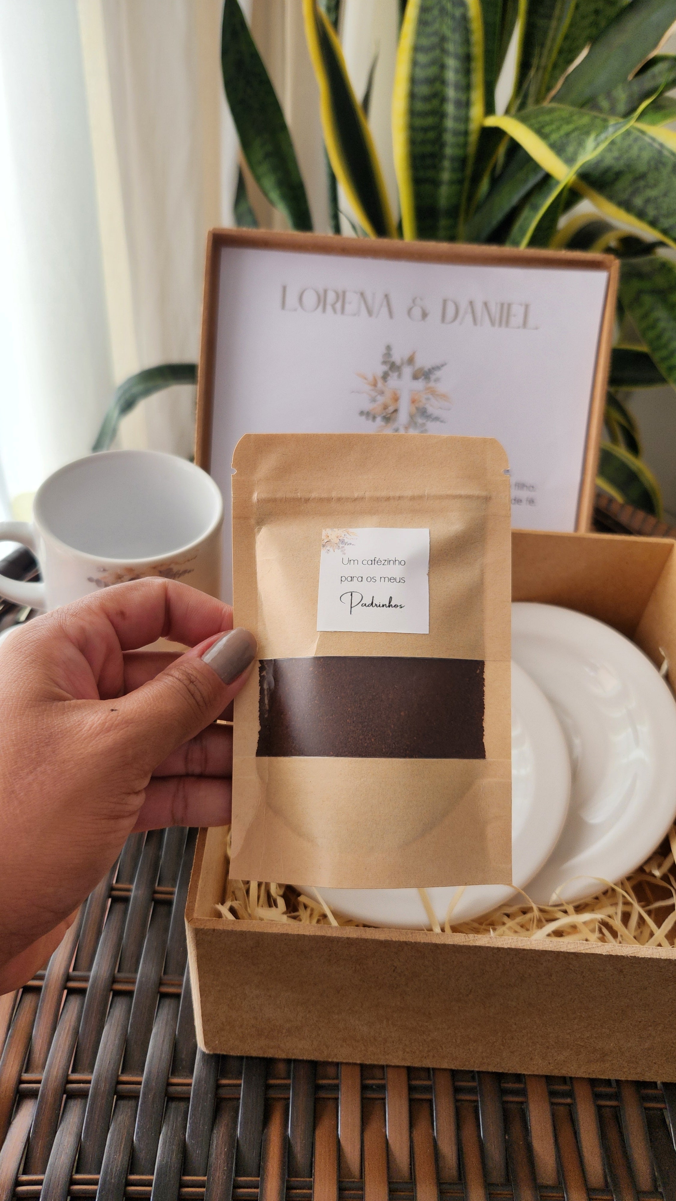 Kit Ternura - Convite / Agradecimento Padrinhos Batismo