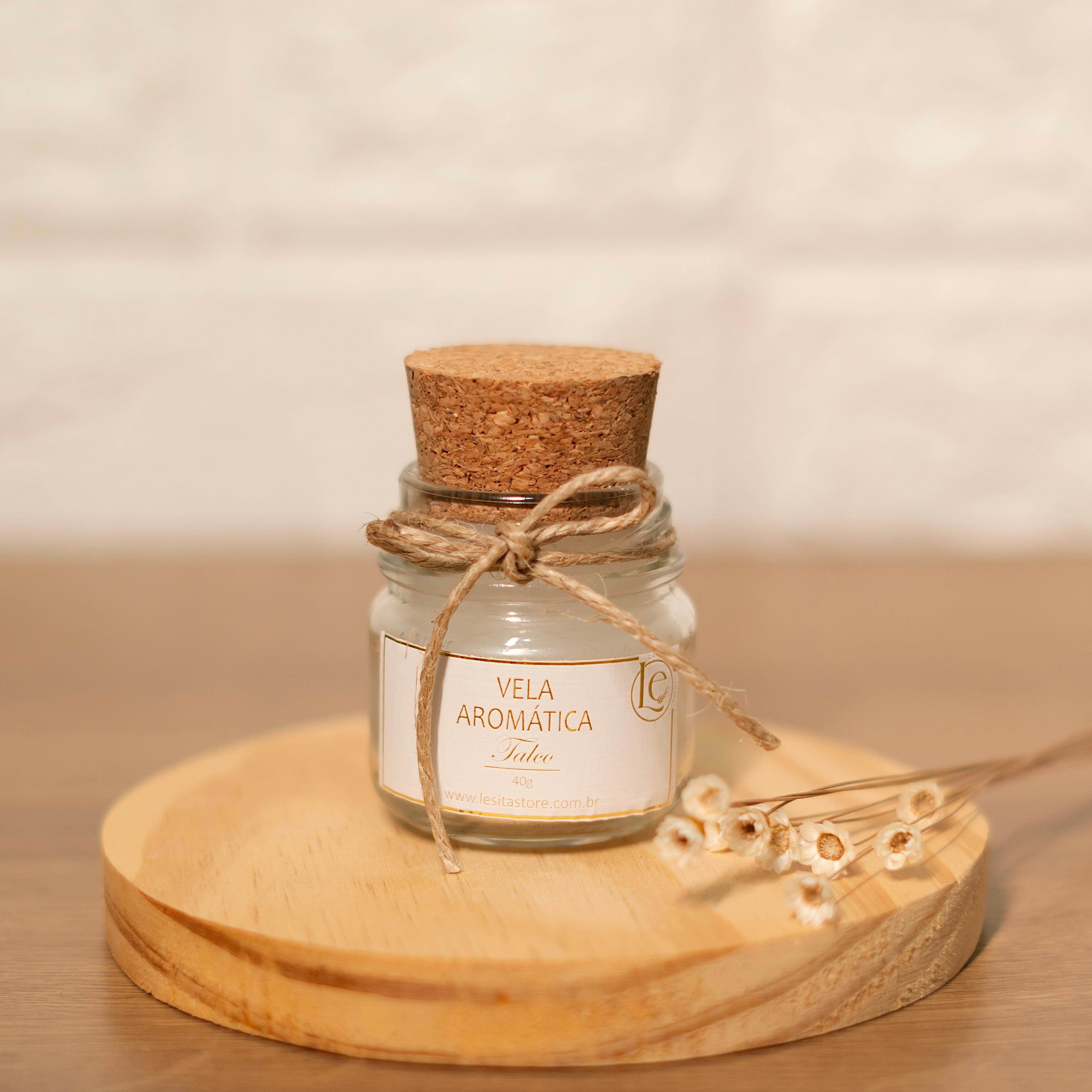 Mini Vela Aromática 40G - Talco