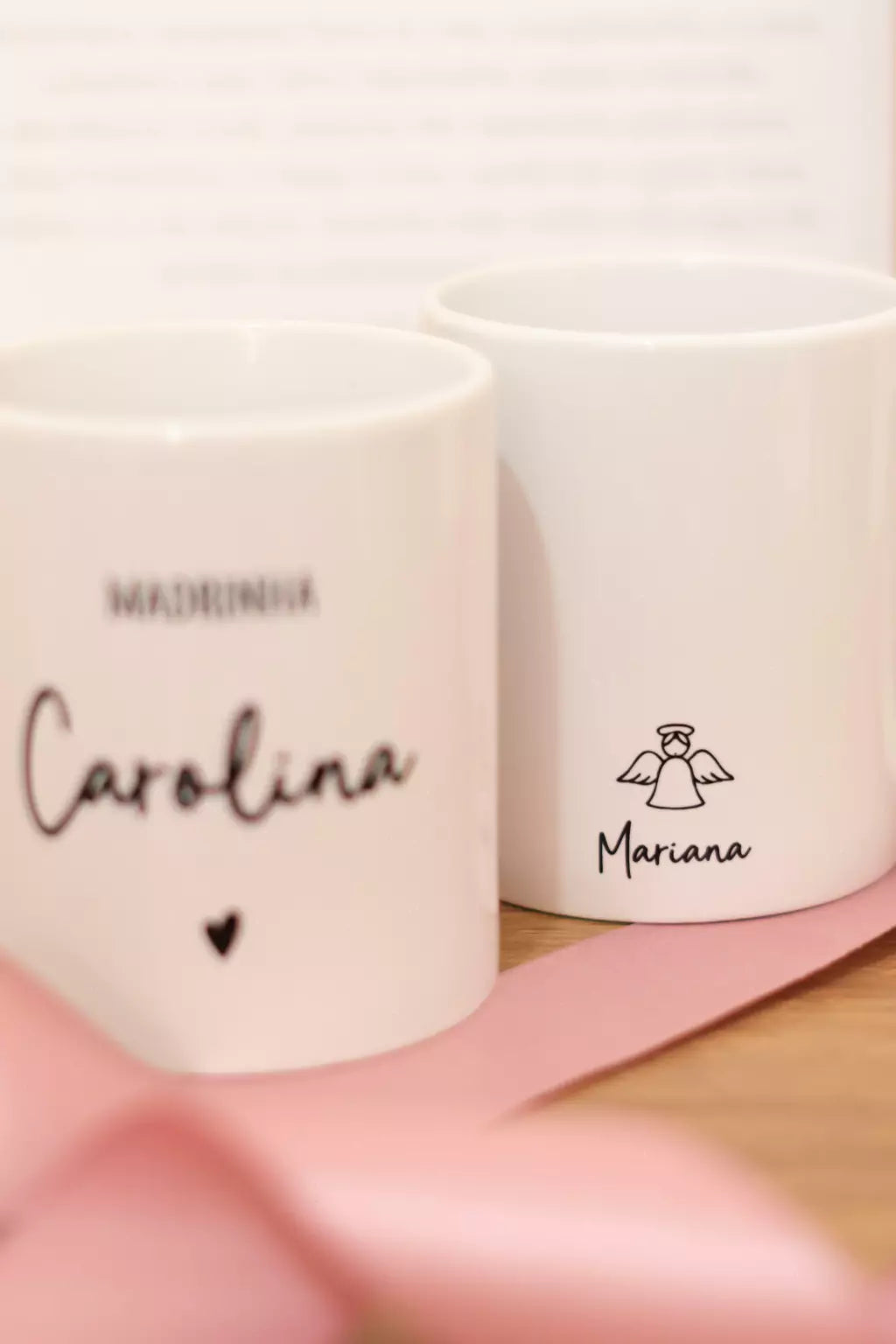 Kit Carinho Casal - Convite / Agradecimento Padrinhos Batismo