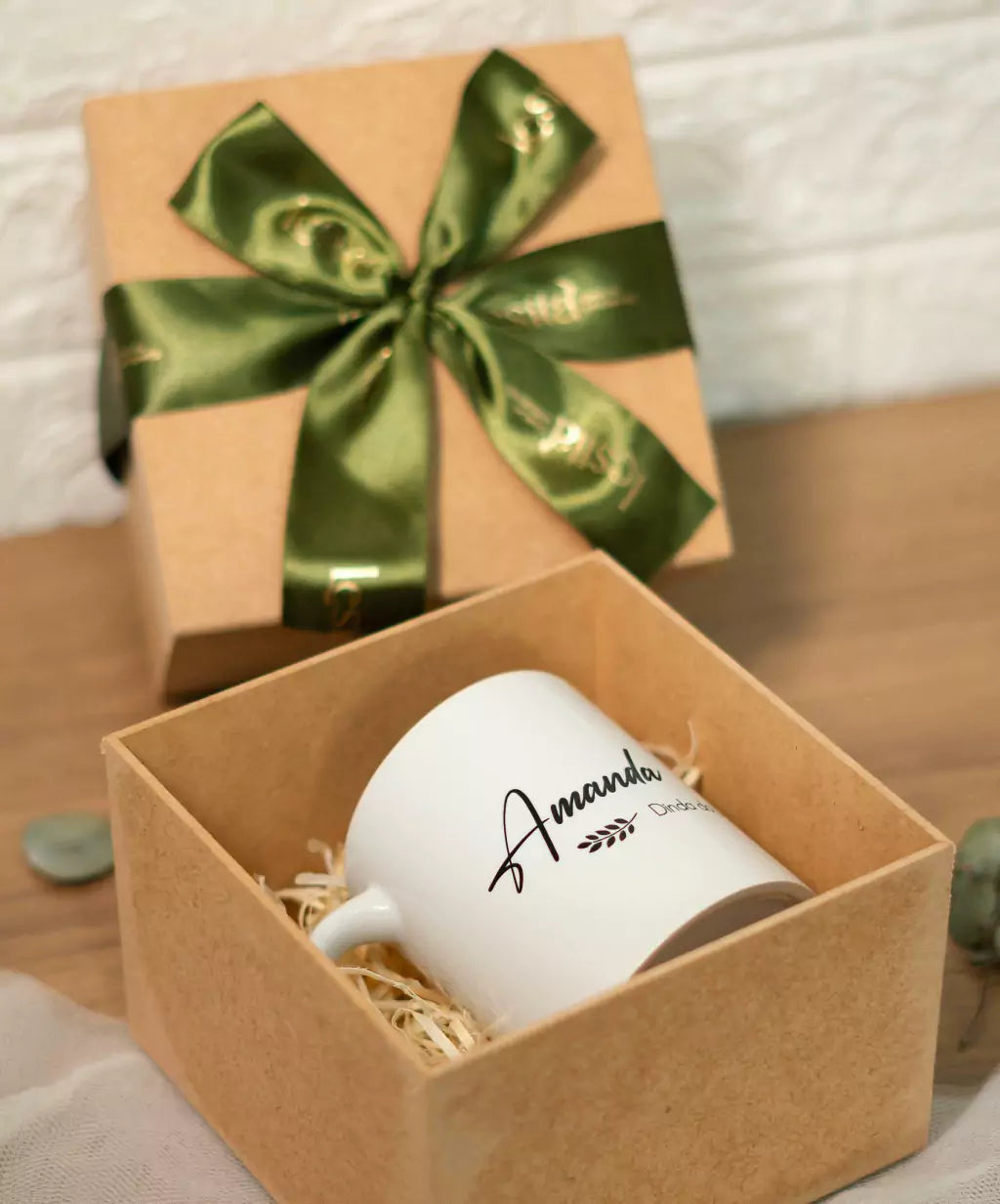 Kit Afeto Individual – Convite / Agradecimento Padrinhos Batismo